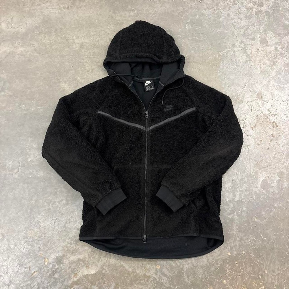 Black Nike Tech Fleece Zip Up Jacket Size large - Picture 2 of 6